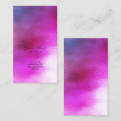 ブルーパープルピンクレッドブルゴーニュVIPガグラデーションラス 名刺 (正面/裏面)