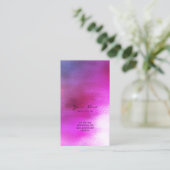 ブルーパープルピンクレッドブルゴーニュVIPガグラデーションラス 名刺 (スタンド正面)