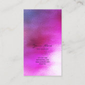 ブルーパープルピンクレッドブルゴーニュVIPガグラデーションラス 名刺 (正面)