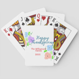 ブルーパープルピンク幸せ感謝祭アドファミリーn トランプ