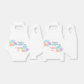 ブルーパープルピンク幸せ感謝祭アドファミリーn フェイバーボックス (折り畳みなし)