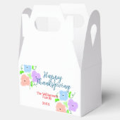 ブルーパープルピンク幸せ感謝祭アドファミリーn フェイバーボックス (オープン)