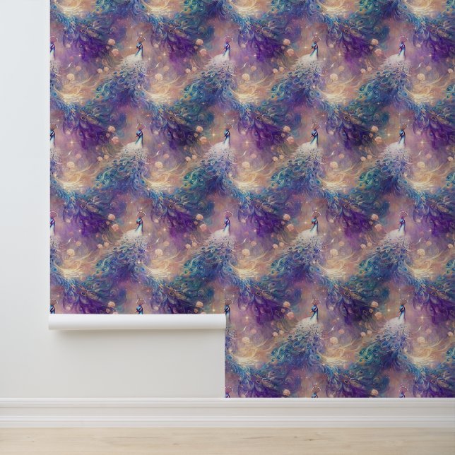 ブルーパープルピーコックス 壁紙 (アプリケーション)