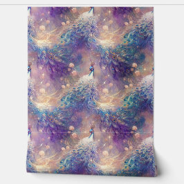 ブルーパープルピーコックス 壁紙