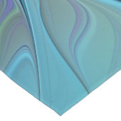 ブルーパープルフラワードリーム抽象芸術フラクタルアート ショートテーブルランナー (コーナー)