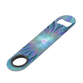 ブルーパープルフラワードリーム抽象芸術フラクタルアート スピード栓抜き (正面アングル)