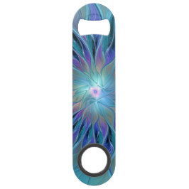 ブルーパープルフラワードリーム抽象芸術フラクタルアート スピード栓抜き