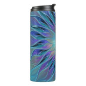 ブルーパープルフラワードリーム抽象芸術フラクタルアート タンブラー (回転左)