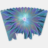 ブルーパープルフラワードリーム抽象芸術フラクタルアート フェイバーボックス (見開き)