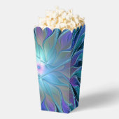 ブルーパープルフラワードリーム抽象芸術フラクタルアート フェイバーボックス (はじけた状態)