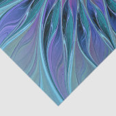 ブルーパープルフラワードリーム抽象芸術フラクタルアート 薄葉紙 (詳細)