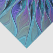 ブルーパープルフラワードリーム抽象芸術フラクタルアート 薄葉紙 (詳細)