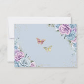 ブルーパープルフローラツインズキンセアニェラカレンダー セーブザデート (裏面)