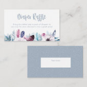 ブルーパープルボホウォーター色おむつラッフルチケット エンクロージャーカード (正面/裏面)