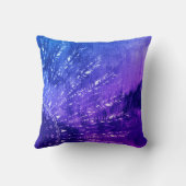 ブルーパープルマンダラクラウドボホボヘミアン クッション (裏面)