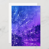 ブルーパープルマンダラクラウドボホボヘミアン 招待状 (正面/裏面)