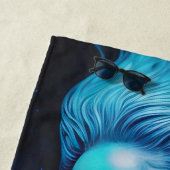 ブルーパープルマーメイド ビーチタオル (インサイチュ)