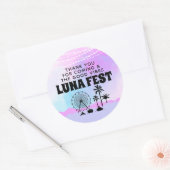 ブルーパープルミュージックフェスティバル有難う ラウンドシール (封筒)