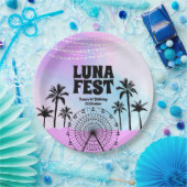 ブルーパープルミュージックフェスティバル ペーパープレート (パーティー)