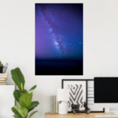 ブルーパープルミルキーウェイ銀河系 ポスター (ホームオフィス)