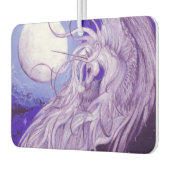 ブルーパープルユニコーンペガソスペガコーン月月 カーエアーフレッシュナー (左)