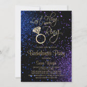 ブルーパープルリングや輪前の最後の浮気 招待状 (正面)