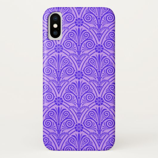 ブルーパープルヴィンテージデザイン Case-Mate iPhoneケース (裏面)