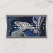 ブルーパープル大理石 名刺 (裏面)