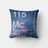 ブルーパープル宇宙要素115エイリアンモスコビウム クッション (正面)