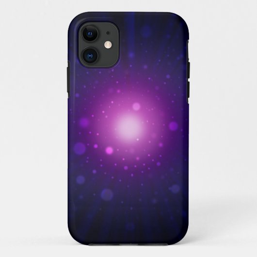 ブルーパープル宇宙銀河系スターズ抽象芸術 Case-Mate iPhoneケース (裏面)