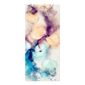 ブルーパープル水彩価格表ラックカード ラックカード (裏面)