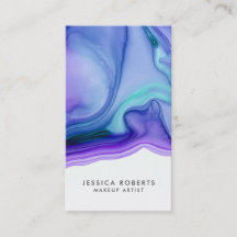 ブルーパープル水彩瑪瑙メイクアップアーティスト