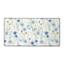 ブルーパープル水彩野花