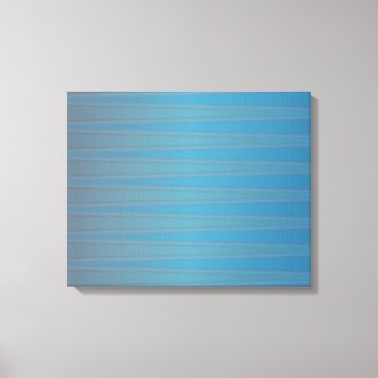 ブルーパープル波の幾何モダン抽象芸術パターン キャンバスプリント (正面)