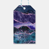 ブルーパープル海アゲートSweet sixteenありがとう ギフトタグ (裏面)