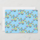 ブルーパープル海人魚バブルバースデーパーティー 招待状 (裏面)