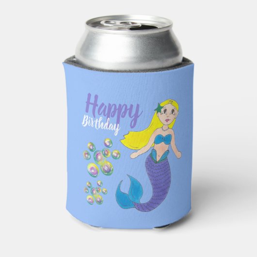 ブルーパープル海人魚バブルバースデーパーティー 缶クーラー (缶裏面)