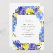 ブルーパープル&イエローフローライベント 招待状 (正面/裏面)