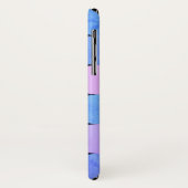 ブルーパープル&ピンクサークルモノグラム Case-Mate iPhoneケース (裏面/左)