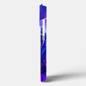 ブルーパープル&レッドバイオレット液体インク、モノグラム Case-Mate iPhoneケース (裏面 / 左)