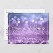 ブルーパープル《写真》ぼけ味計画の更結婚新 ポストカード (正面/裏面)