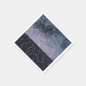 ブルーパープル、抽象化 スタンダードカクテルナプキン (角)