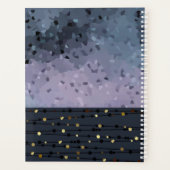 ブルーパープル、抽象化 プランナー手帳 (裏面)