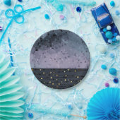 ブルーパープル、抽象化 ペーパープレート (パーティー)