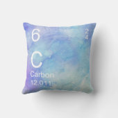 ブルーパープルC炭素元素水彩 クッション (裏面)