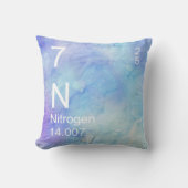 ブルーパープルN窒素元素水色 クッション (正面)