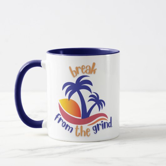 ブルーパームのコーヒーマグ マグカップ (左)