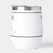 ブルーパームエレガントツリーパーソナライズされた (右面)