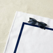 ブルーパームエレガントツリーパーソナライズされた ビーチタオル (インサイチュ)