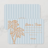 ブルーパームスプリングスパステルビーチシェアレシピカード エンクロージャーカード (正面/裏面)